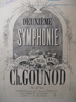 GOUNOD Charles 2ème Symphonie Orchestre ca1860