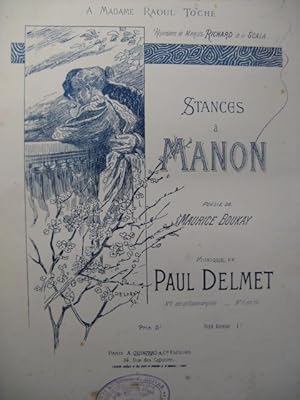 Seller image for DELMET Paul Stances  Manon Chant Piano for sale by partitions-anciennes