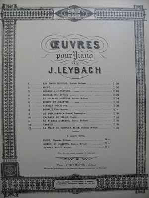 Seller image for LEYBACH J. Faust Fantaisie Piano for sale by partitions-anciennes