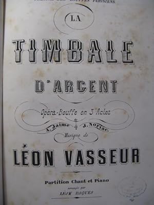 VASSEUR Léon La Timbale d'Argent Opera 1872