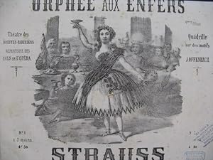 Bild des Verkufers fr STRAUSS Orphe aux Enfers Offenbach Piano 4 mains XIXe zum Verkauf von partitions-anciennes