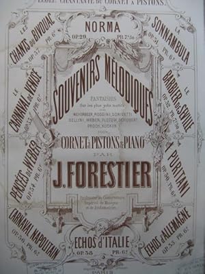 Image du vendeur pour FORESTIER J. Le Barbier de Sville Piano Cornet  pistons XIXe mis en vente par partitions-anciennes