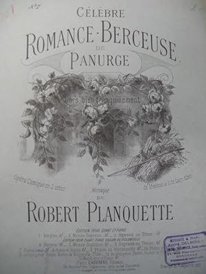 Seller image for PLANQUETTE Robert Panurge Piano 1895 for sale by partitions-anciennes