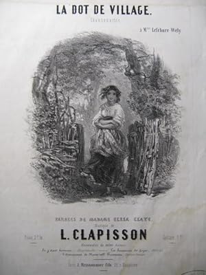 CLAPISSON L. La Dot de Village Chant Piano 1837