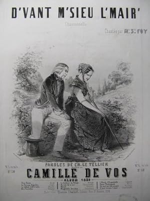 Seller image for DE VOS Camille D'vant M'sieu l'Maire Chant Piano 1850 for sale by partitions-anciennes