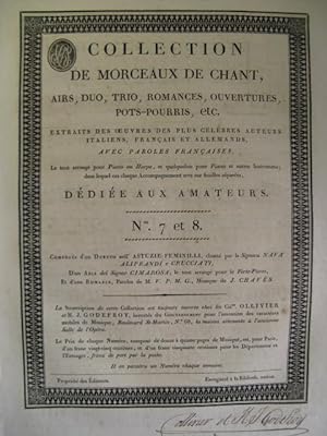 Collection de Morceaux de Chant n° 7 & 8 Chant Harpe ou Piano ca1805