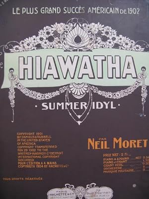 Bild des Verk�ufers f�r Moret Neil Hiawatha Piano 1902 zum Verkauf von partitions-anciennes