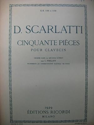 SCARLATTI D. Sonate n° 15 Clavecin 1929