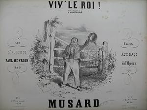 Image du vendeur pour MUSARD P. Viv' Le Roi Quadrille Piano 1847 mis en vente par partitions-anciennes