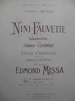 Seller image for MISSA Edmond Le Perroquet de Tata Chant Piano for sale by partitions-anciennes