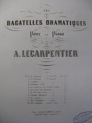 Immagine del venditore per LE CARPENTIER Adolphe La Favorite Piano 1858 venduto da partitions-anciennes
