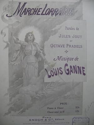 Image du vendeur pour GANNE Louis Marche Lorraine Chant Piano mis en vente par partitions-anciennes