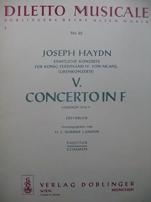 HAYDN Joseph Concerto 5 in F Orchestre