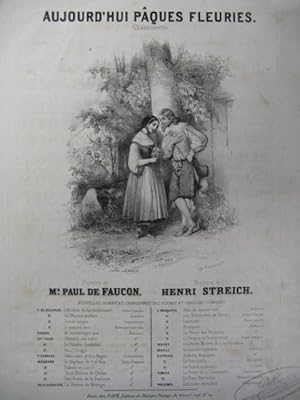 Immagine del venditore per STREICH Henri Aujourd'hui Pques Chant Piano ca1850 venduto da partitions-anciennes