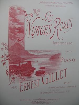 Seller image for GILLET Ernest Les Nuages Roses Piano for sale by partitions-anciennes