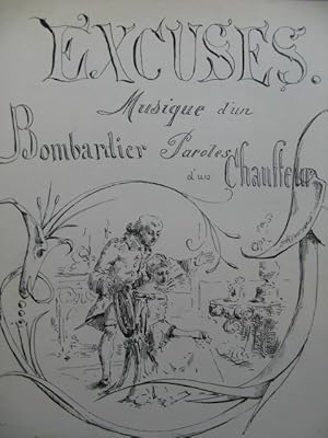 Seller image for Excuses Bombardier Chauffeur Chant Piano for sale by partitions-anciennes