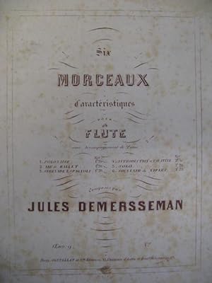 Immagine del venditore per DEMERSSEMAN Jules Introduction Cavatine Flute Piano venduto da partitions-anciennes