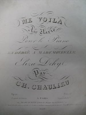 Immagine del venditore per CHAULIEU Charles Me Voil Piano ca1820 venduto da partitions-anciennes