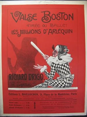 Seller image for DRIGO Richard Valse Boston Piano 1920 for sale by partitions-anciennes