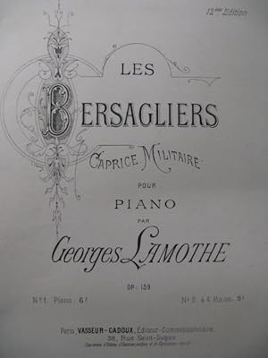 Seller image for LAMOTHE Georges Les Bersagliers Piano XIXe for sale by partitions-anciennes