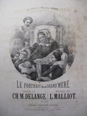 Immagine del venditore per MALLIOT L. Le Portrait de la Grand'mre Rambert Chant Piano 1868 venduto da partitions-anciennes