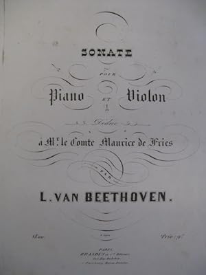 BEETHOVEN Sonate Violon Piano op24 1850
