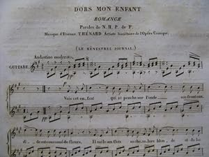 THÉNARD Etienne Dors mon enfant Guitare Chant 1834