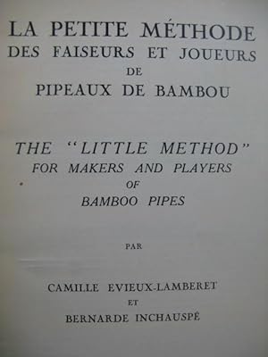 La Petite Méthode des Faiseurs et Joueurs de Pipeaux de Bambou 1950