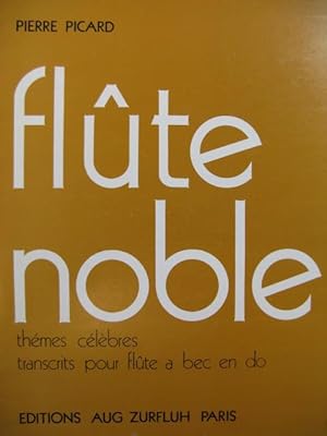 PICARD Pierre Flute Noble Themes celebres Flute a bec 1971