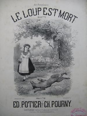 Seller image for POURNY Charles Le Loup est Mort Chant Piano XIXe for sale by partitions-anciennes