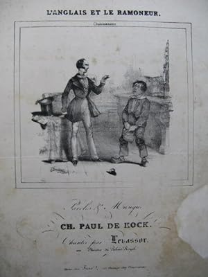 Imagen del vendedor de PAUL DE KOCK Ch. L'Anglais et le Ramoneur Piano Chant ca1840 a la venta por partitions-anciennes
