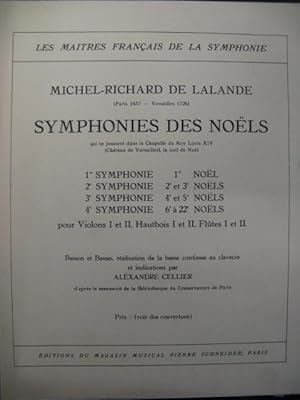 DE LA LANDE 3e Symphonie de Noël Orchestre 1937