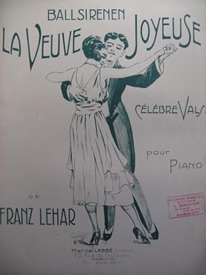 Imagen del vendedor de LEHAR Franz La Veuve Joyeuse Piano 1929 a la venta por partitions-anciennes