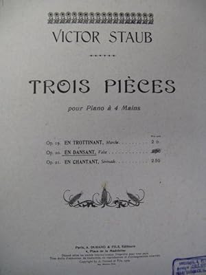 Seller image for STAUB Victor En Dansant Piano 4 mains 1909 for sale by partitions-anciennes