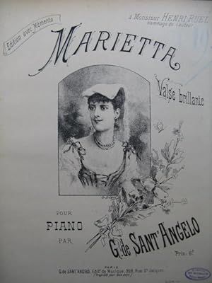 Seller image for DE SANT'ANGELO G. Mariette Piano for sale by partitions-anciennes