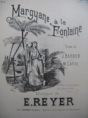 Imagen del vendedor de REYER E. La Statue No 2 Margyane  la Fontaine Chant Piano a la venta por partitions-anciennes