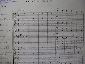 GOUNOD Charles Faust Valse et Choeur Orchestre XIXe