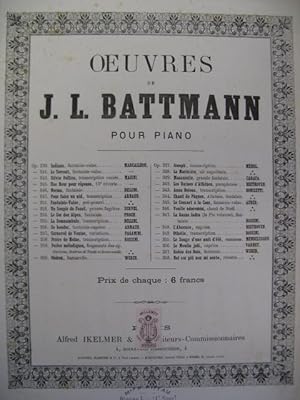 Image du vendeur pour BATTMANN J. L. Chant de Pques Piano XIXe mis en vente par partitions-anciennes