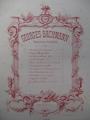 Bild des Verkufers fr BACHMANN Georges Feuilles au vent Piano XIXe zum Verkauf von partitions-anciennes