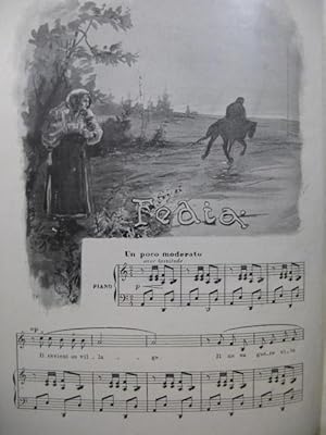 L'illustration Supplément Musical Piano solo Piano Chant 1897