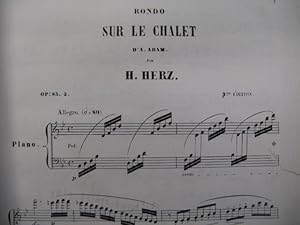 Image du vendeur pour HERZ Henri Sur le Chalet Piano XIXe mis en vente par partitions-anciennes