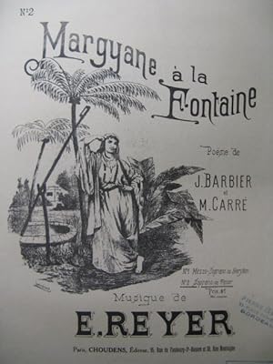 Seller image for REYER E. Margyane  la Fontaine 2 Chant Piano 1930 for sale by partitions-anciennes