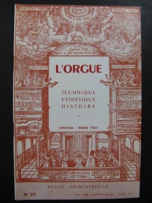 L'Orgue Revue Trimestrielle No 97 1961