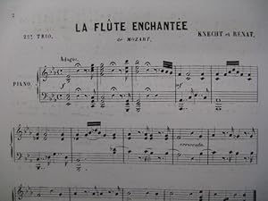 MOZART W. A. La Flute Enchantée Flute Violon Piano ca1870