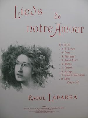 Imagen del vendedor de LAPARRA Raoul Du Pays. Chant Piano a la venta por partitions-anciennes