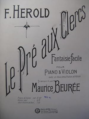 HEROLD Ferdinand Le Pré aux Clercs Violon Piano