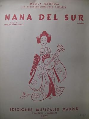 Seller image for ISAMU SAITO Nana del Sur Musique Japonaise pour Guitare 1964 for sale by partitions-anciennes