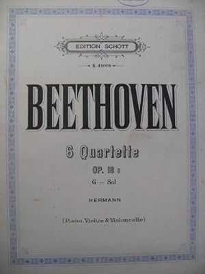 BEETHOVEN Quatuor No 2 Piano Violon Violoncelle
