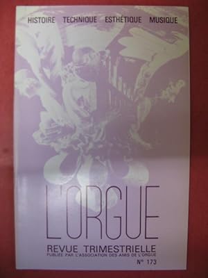 L'ORGUE Revue N° 173 Janvier-Mars 1980