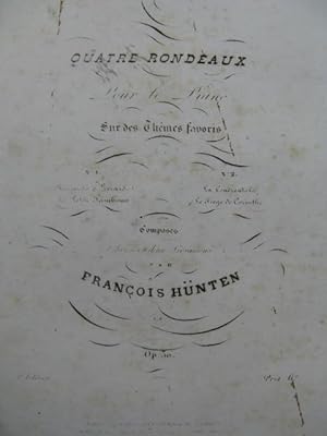 Seller image for HNTEN Franois 2 Rondeaux Piano ca1835 for sale by partitions-anciennes